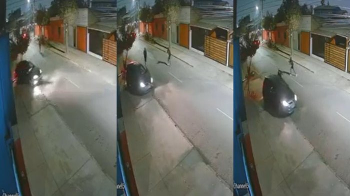 Conductor evade encerrona con ágil maniobra y delincuentes comienzan seguirlo con pistolas en San Ramón