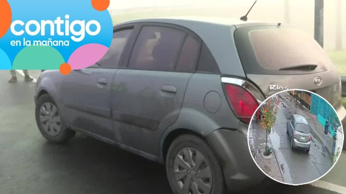 Misterioso auto abandonado cerca del aeropuerto: Testigo aseguró que conductor habría sido secuestrado