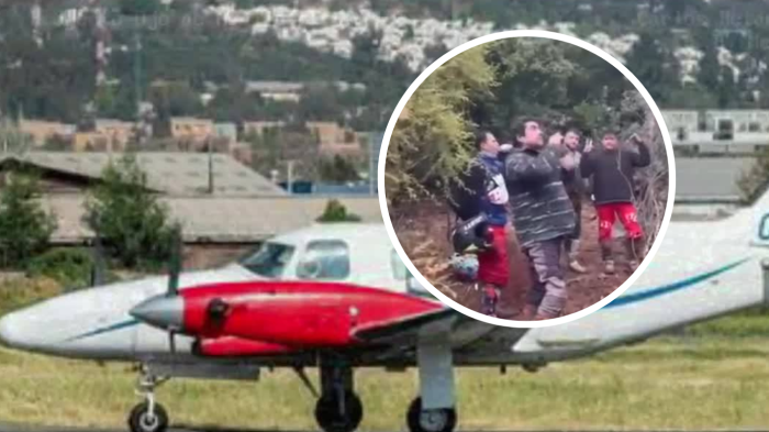 VIDEO | Así fue el momento en que motoqueros de Curacaví encontraron avión extraviado