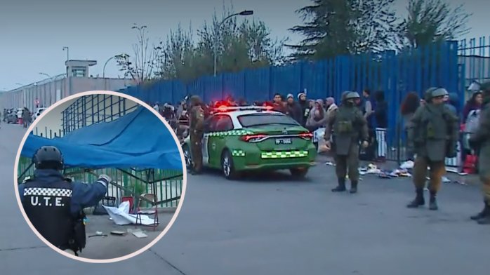 Importante operativo frente a la cárcel Santiago 1 erradica a comerciantes ambulantes del sector