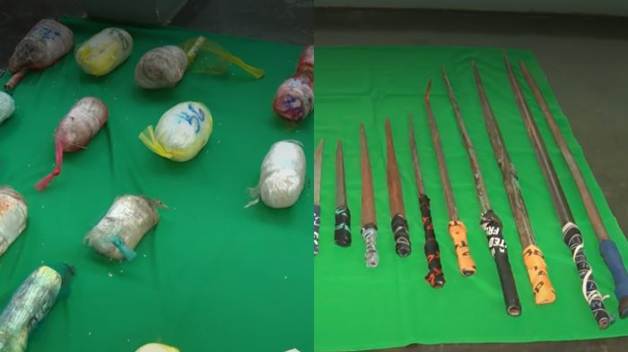 Gendarmería encuentra estoques, lanzas y droga tras allanamiento en Santiago 1