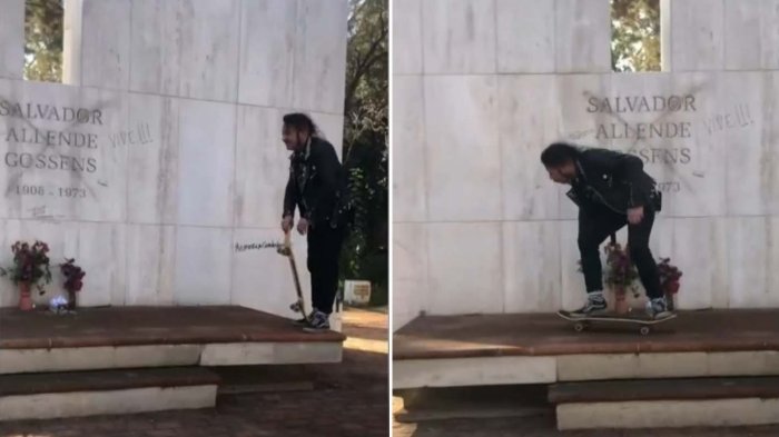 VIDEO | Profanaron mausoleo de Salvador Allende: Sujetos se grabaron hasta ingresando a tumbas