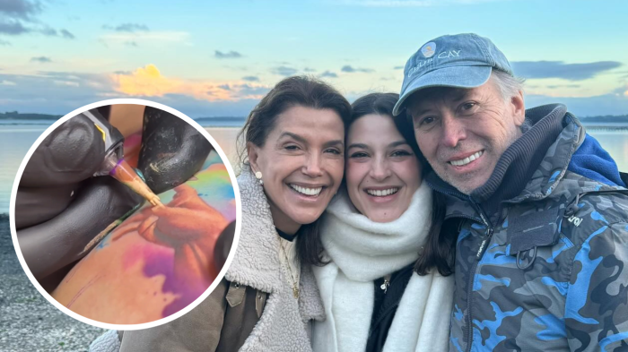 María Jesús Sother realizó ritual de tatuaje en honor a Roy Sothers: 