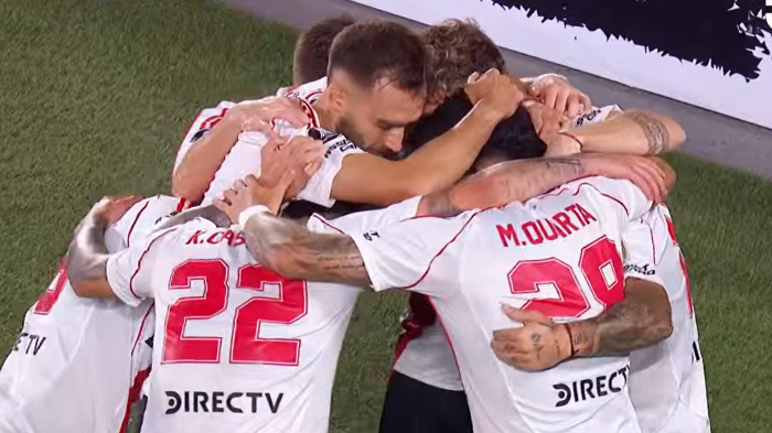 Arrancó con todo: Sebastián Driussi abrió la cuenta para River ante Independiente del Valle