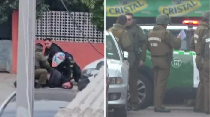 Con ametralladora Uzi: Delincuentes atacaron a Carabineros durante persecución en Recoleta