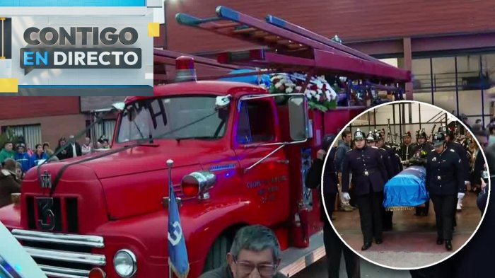 Emotiva ceremonia: Bomberos rinden últimos honores a motorista fallecido en La Reina