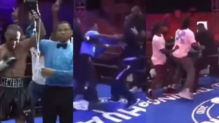 Caos en el boxeo: Árbitro fue agredido tras decisión en pelea de República Dominicana