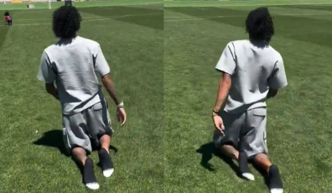 A cumplir: Raphinha impacta al cruzar de rodillas estadio tras ganar título con el Barcelona