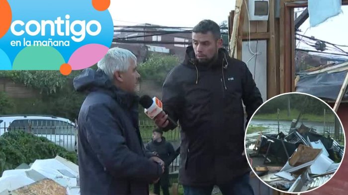 Construyó la casa un día antes del tornado: El desgarrador relato de familia que perdió todo en Puerto Varas