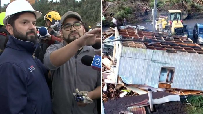 “De forma honrada...”: La frase de víctima de tornado sobre licencias médicas que el pdte. Boric no dejó pasar