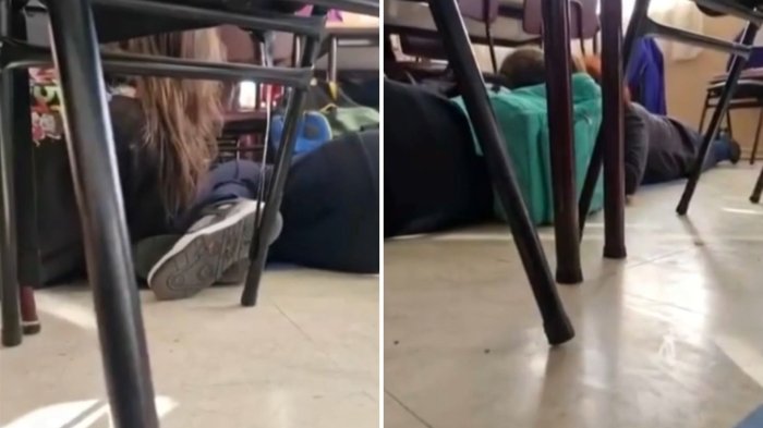 VIDEO | El momento en que niños se escondieron durante tiroteo en colegio de San Pedro de la Paz
