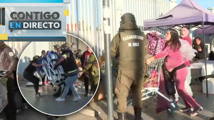 Incluso vendían bicicletas: Comercio ambulante se resistió a operativo en frontis del Hospital El Pino