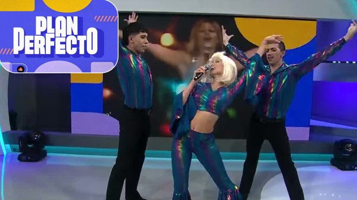 ¡Con gran estilo y ritmo! Cony Capelli deslumbró con su homenaje a Raffaella Carrá en Plan Perfecto