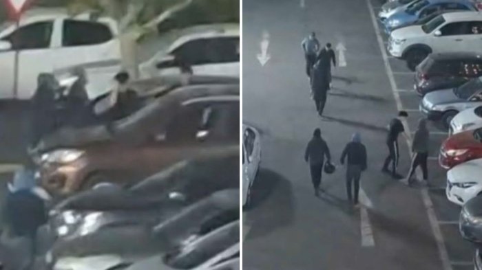 VIDEO | Apuñalaron a joven en pleno estacionamiento: Sujetos serían alumnos de instituto profesional