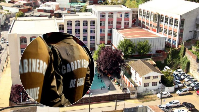 Alumno fue detenido tras intentar apuñalar a inspector general en colegio de Talcahuano
