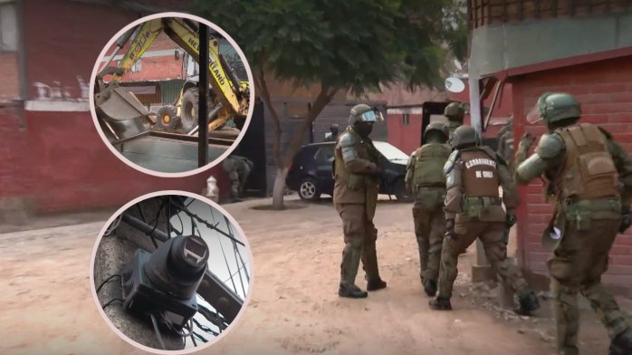 El búnker narco de Lo Espejo: Blindaron block para enfrentar a la policía