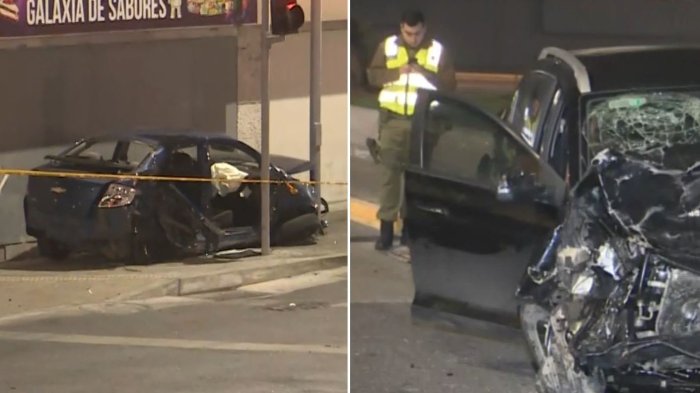 Tragedia en Santiago: Dos personas murieron atropelladas por sujetos que escapaban de fiscalización
