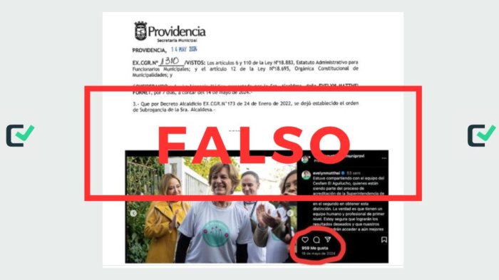 Es falso que Matthei participó de un evento en un Cesfam durante su baja por enfermedad en mayo de 2024