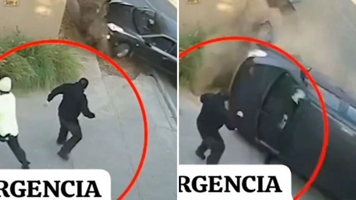 VIDEO | Impactante registro muestra cómo peatón salvó de atropello en San Felipe
