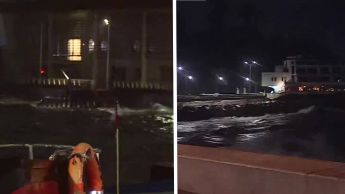 VIDEO | Llegó el sistema frontal: Se registran fuertes marejadas en Viña del Mar y Talcahuano