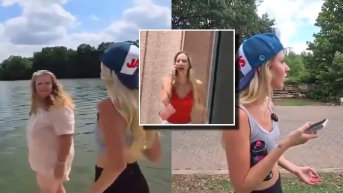 Estalla polémica contra influencer de TikTok: Retó a mujer en situación de calle a lanzarse a un lago por $20 mil pesos