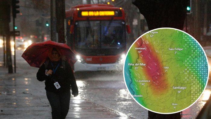 Sigue EN VIVO el avance del sistema frontal que ya deja intensas lluvias en Santiago