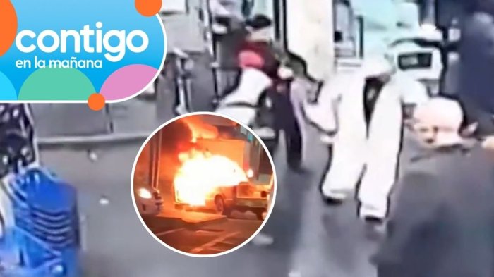 Arrasaron con todo: El violento robo a una tienda en Valparaíso que terminó con disparos y autos quemados