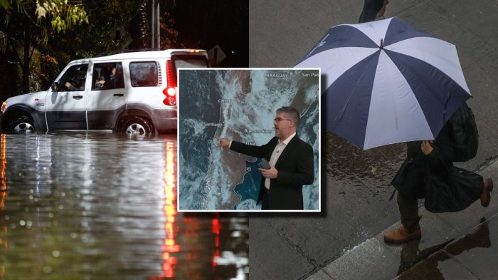 Dirección Meteorológica emite alerta por precipitaciones INTENSAS en CINCO regiones de Chile este fin de semana