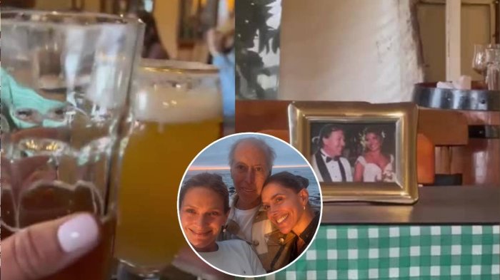 “Feliz día a todos los papitos”: El íntimo brindis de Carolina Arregui y su hija recordando a Roy Sothers