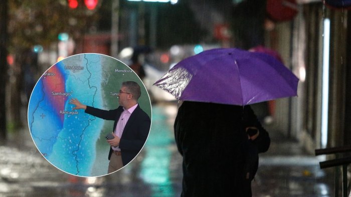 Día y hora en que llegará a la RM el fuerte sistema frontal que afecta al sur del país