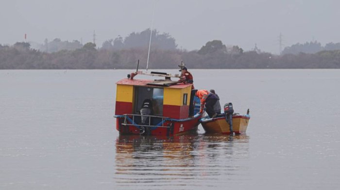 Reanudan búsqueda de pescadores en San Pedro de la Paz: Hallan ropaje que pertenecería a uno de ellos