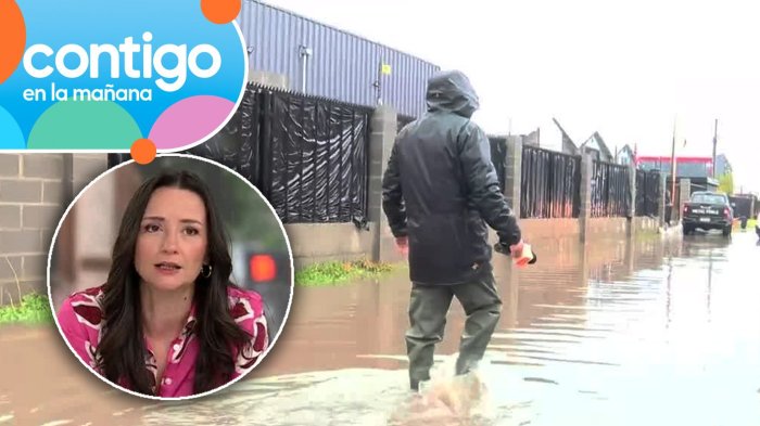 “Es indigno”: Andrea Arístegui criticó en Contigo en la Mañana inundación en zona industrial en Quilicura
