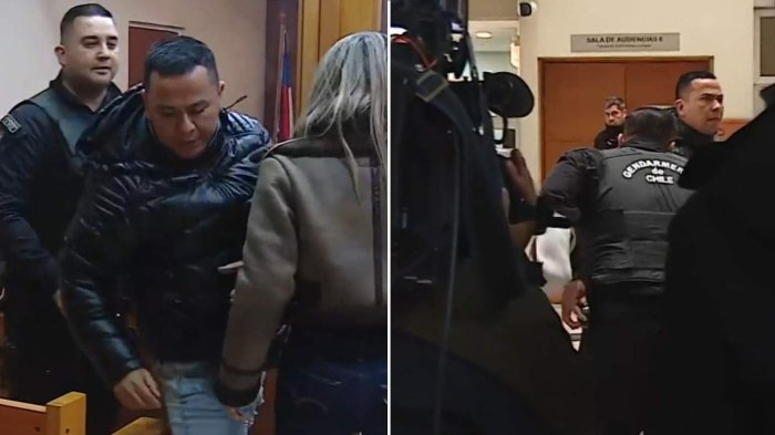 “Lo estábamos esperando”: Video captó insólita detención de padre en audiencia de su hijo imputado