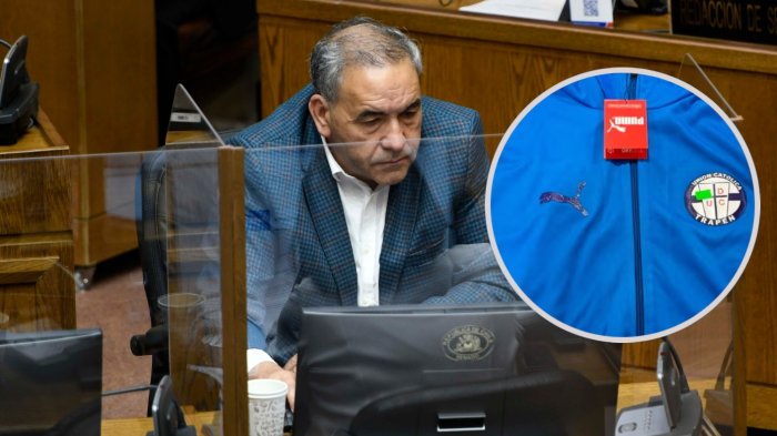 Adidas y Puma se querellaron: Senador Fidel Espinoza ingresó al país con más de 80 prendas falsificadas