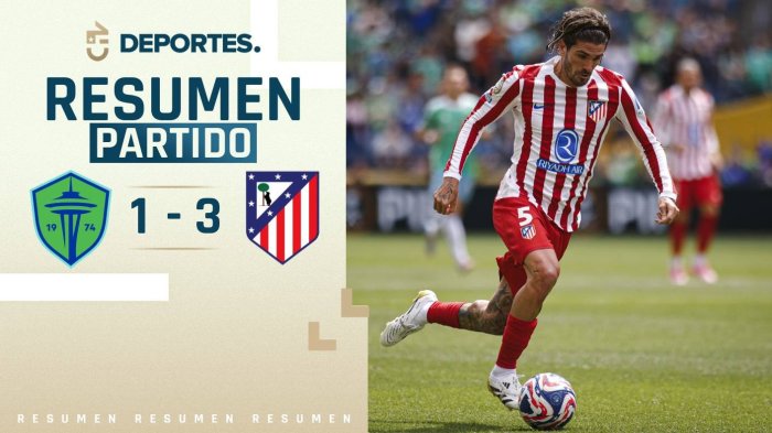 Seattle Sounders vs Atlético de Madrid | Goles, resumen y compacto del partido