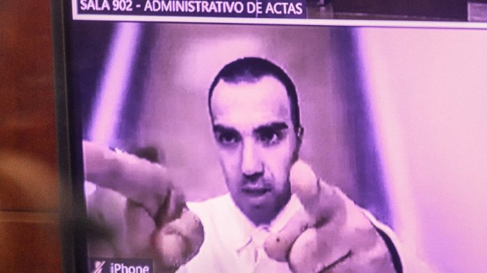 Interrumpió la audiencia: Prisión preventiva para Martín de los Santos por agresión a conserje