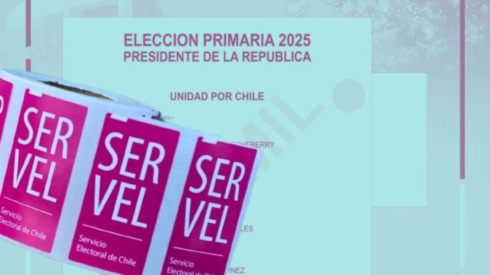 Primarias presidenciales 2025: Así será será la papeleta para votar este domingo 29 de junio