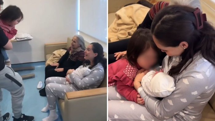 VIDEO | ¡Puro amor! Vale Roth compartió momento en que su hija Antonia conoció a hermana recién nacida
