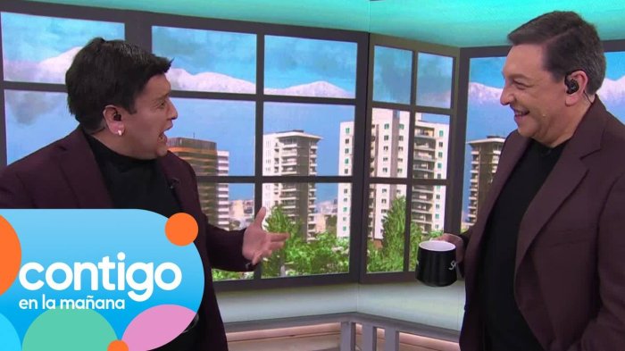 “¿Quién lo invitó?”: La imitación de Felipe Parra a JC Rodríguez que desordenó al matinal en su cumpleaños