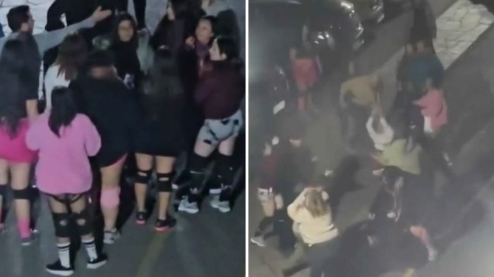 VIDEO | Bailarinas de twerk y grupo evangélico protagonizaron violenta pelea en La Florida