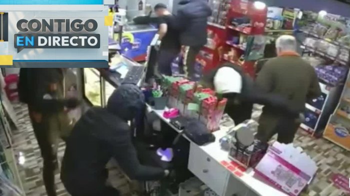 30 segundos de terror: Delincuentes encañonaron a dueño de local y robaron a clientes en San Bernardo