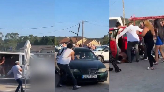 VIDEO | Batalla campal entre dos familias en España termina con un fallecido: Celebraban anuncio matrimonial