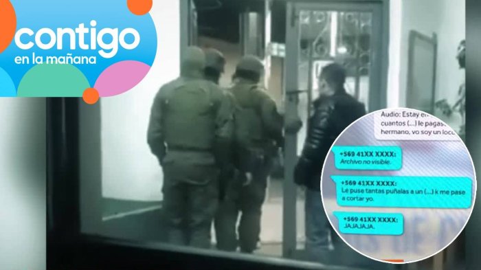 EXCLUSIVO | Los impactantes chats de excarabineros investigados por graves delitos: “Le puse tantas puñaladas”