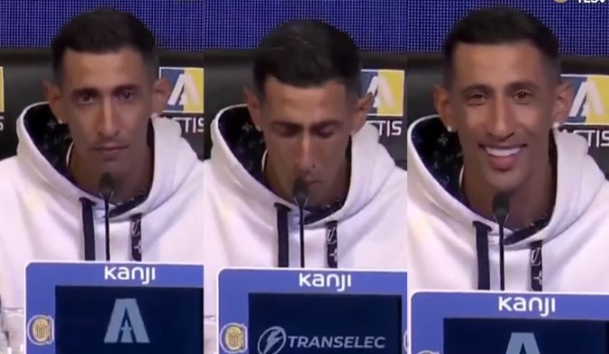 Hasta las lágrimas: La emoción de Ángel Di María tras ser presentado en Rosario Central