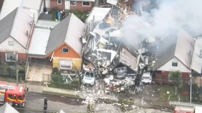 VIDEO | Adulta mayor murió tras explosión que dejó nueve casas afectadas en Temuco