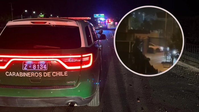 Familia se encerró en la habitación: Violento turbazo fue captado por cámaras de seguridad de condominio