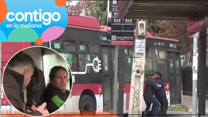 Encerró a periodista y le echó micro encima: El actuar de chofer RED acusado por violencia contra exparejas