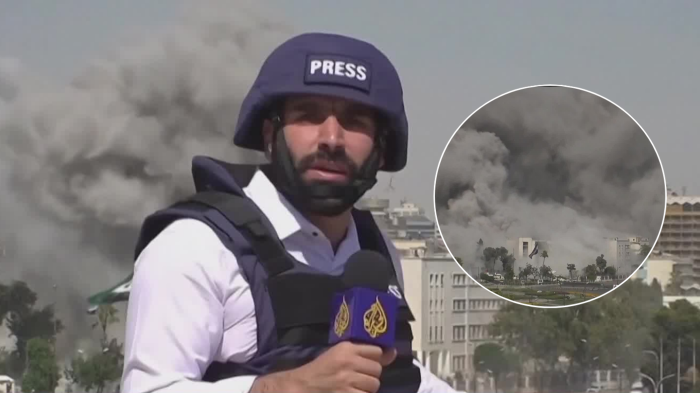 Periodista sirio vivió momentos de terror tras captar en directo el bombardeo israelí a Damasco