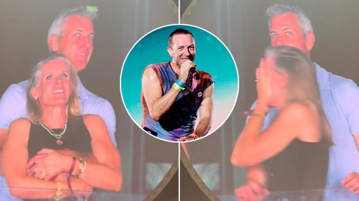 “Tienen una aventura...”: Chris Martin se viralizó al “pillar” supuesta infidelidad de un empresario en show