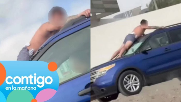 “Te voy a matar...”: Revelan presuntos antecedentes de sujeto que “viajó” en parabrisas de auto en Antofagasta